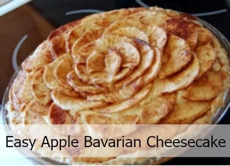 Apple Bavarian Cheesecake