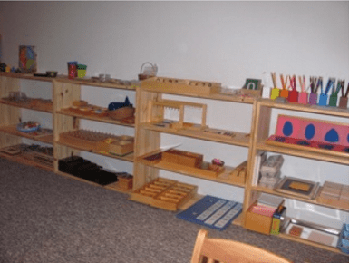 Montessori classroom at home