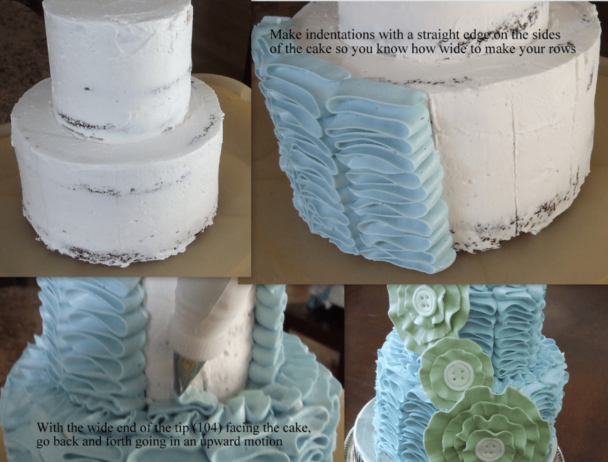 How to make a Ruffle Cake : Mommy Moment