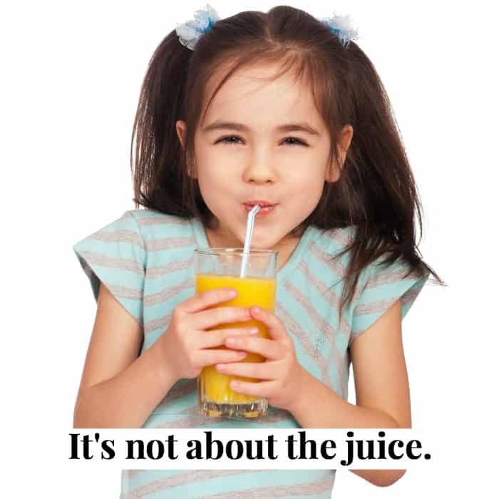 not about juice