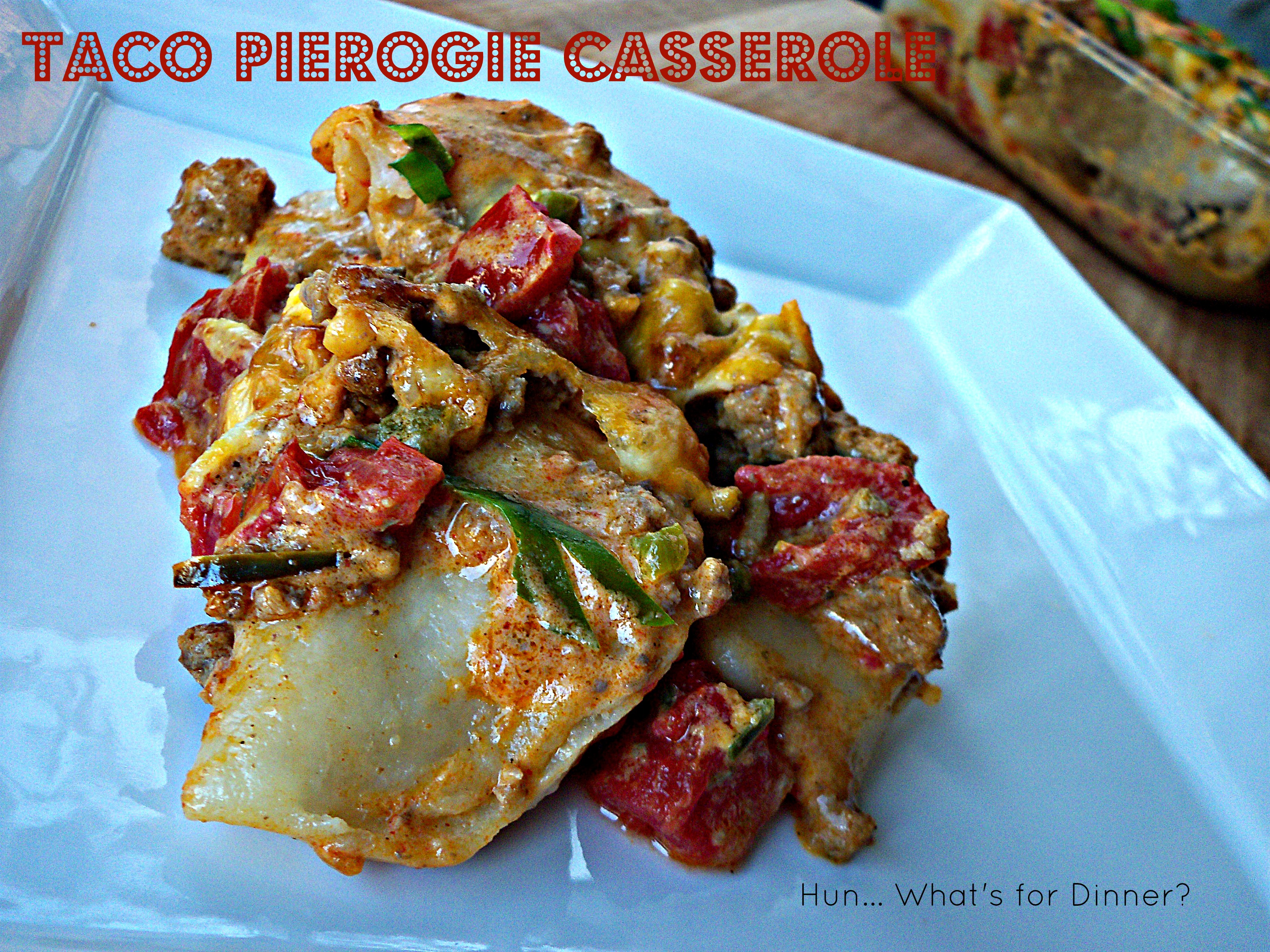 Taco Pierogie Casserole #recipe