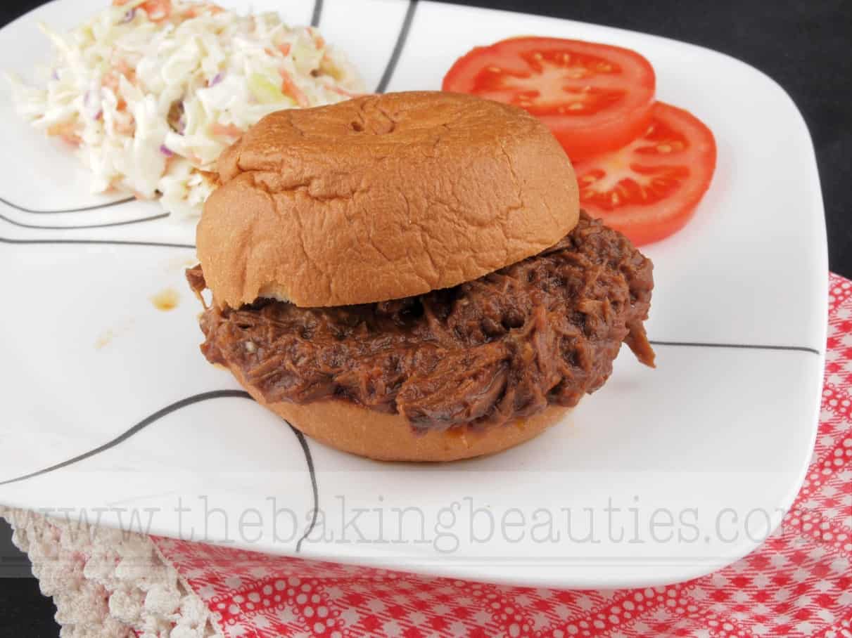 Slow Cooker Barbecue Pulled Beef