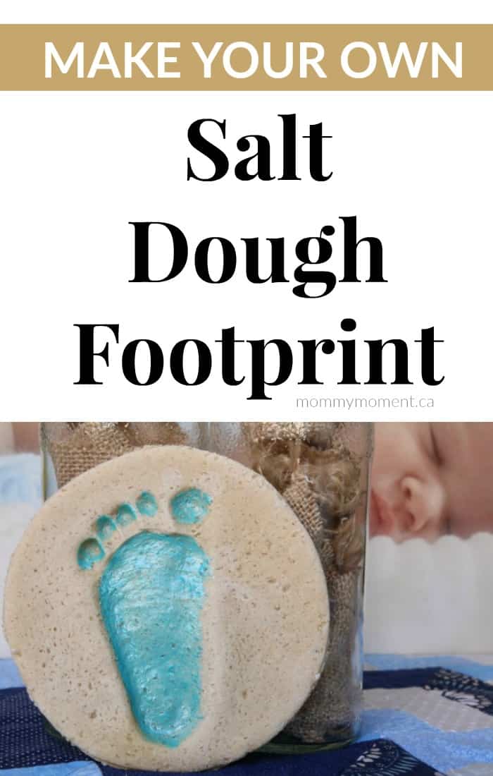 A family salt dough craft.  Baby handprint, Baby handprint kit, Baby crafts