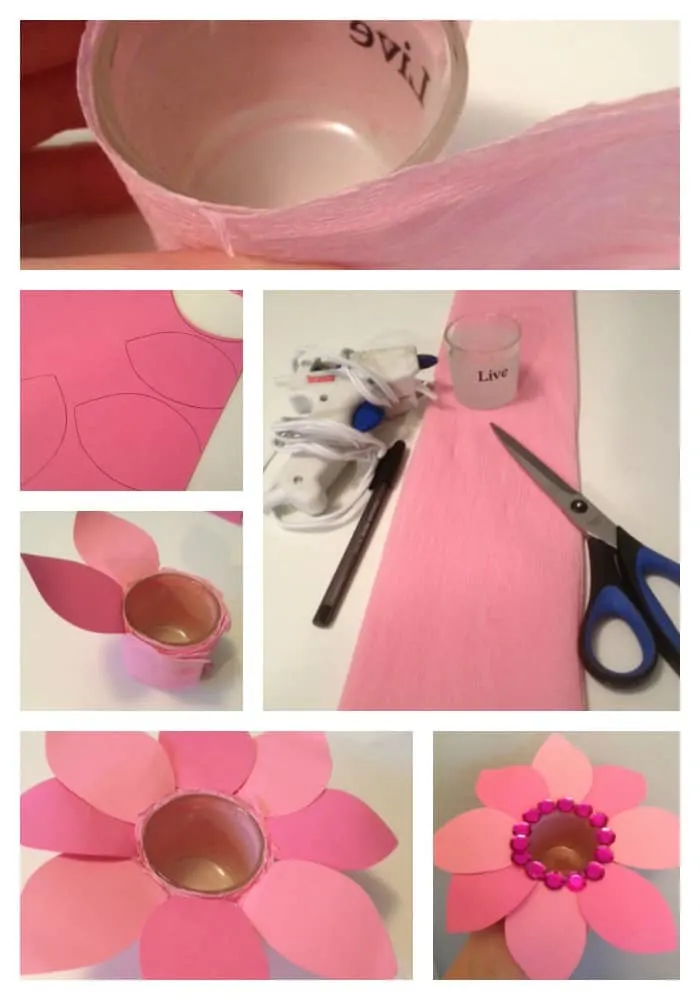 flower votive holder