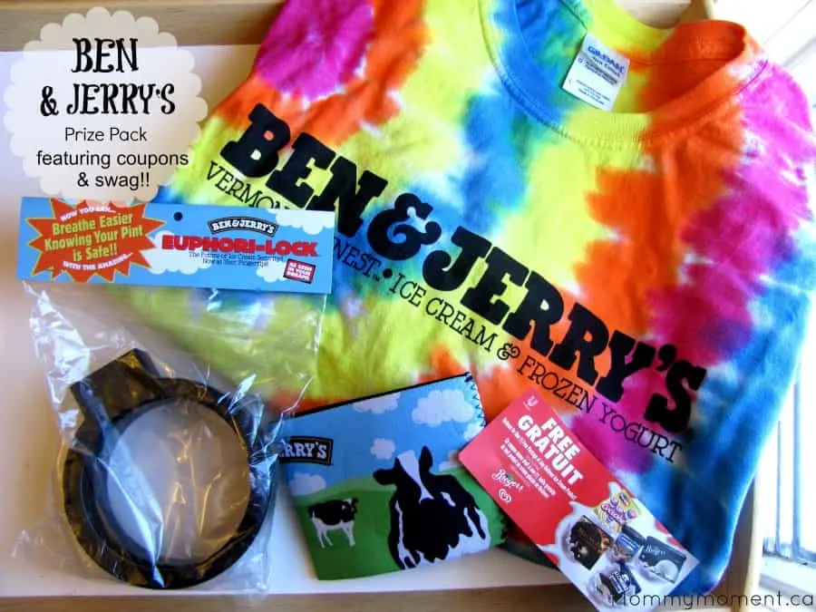 Ben &  Jerry's prize pack