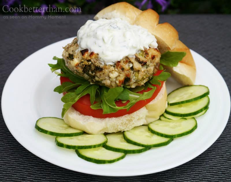 greek chicken burger