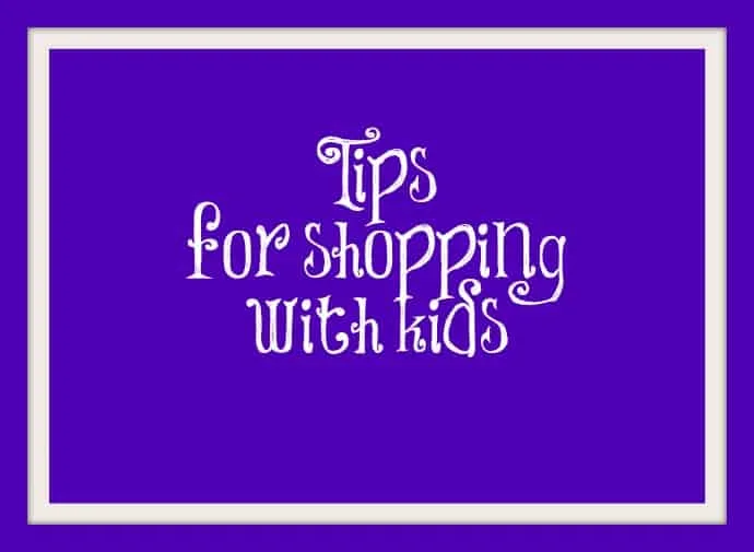 shopping with kids