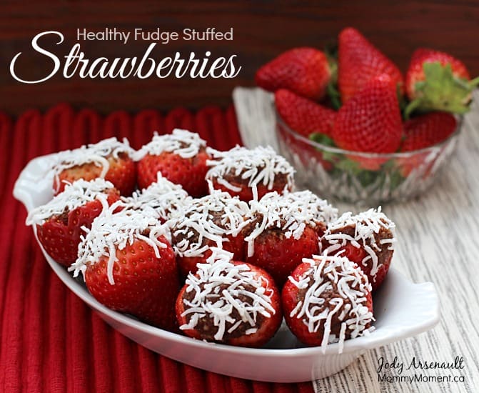 Fudge Stuffed Strawberries