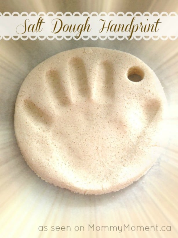 Salt Dough Crafts - Salt Dough Handprint