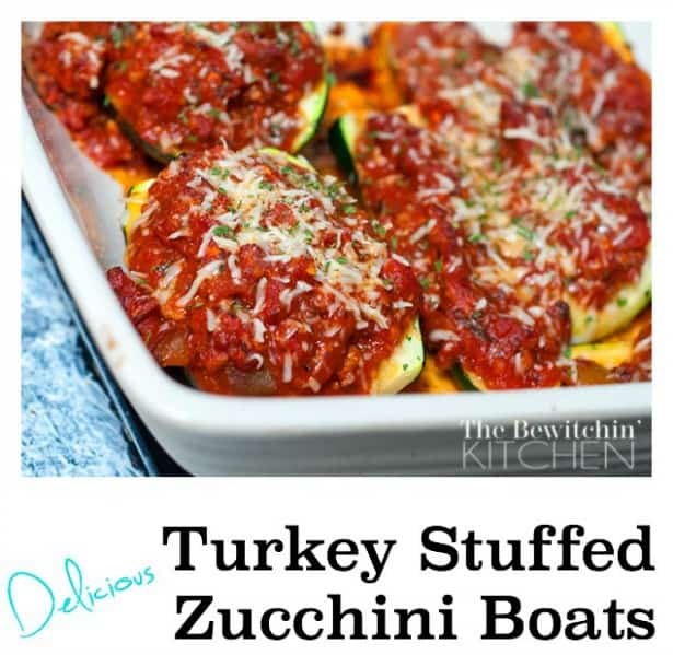 Turkey Stuffed Zucchini Boats