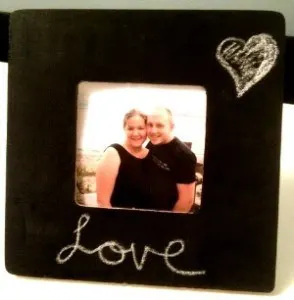DIY Chalkboard Frame