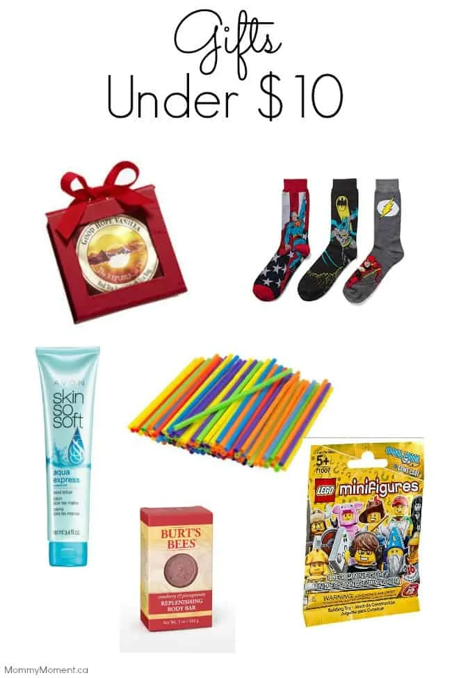 Gifts under $10; Inexpensive gifts;