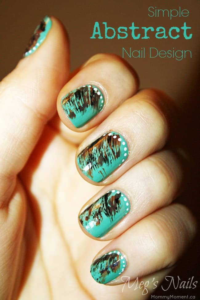 Simple Abstract Nail Design