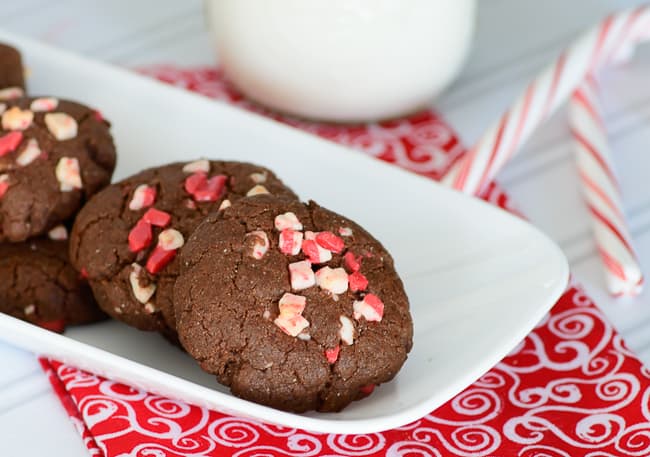 Healthy Chocolate Peppermint Cookies