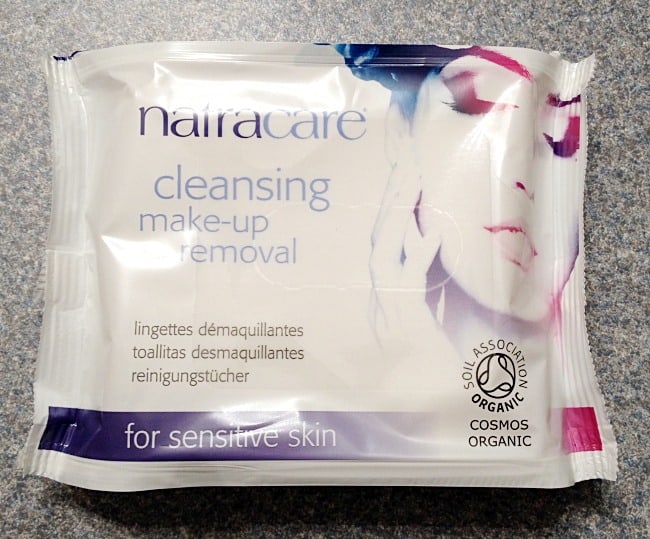 Natracare make up removal wipes