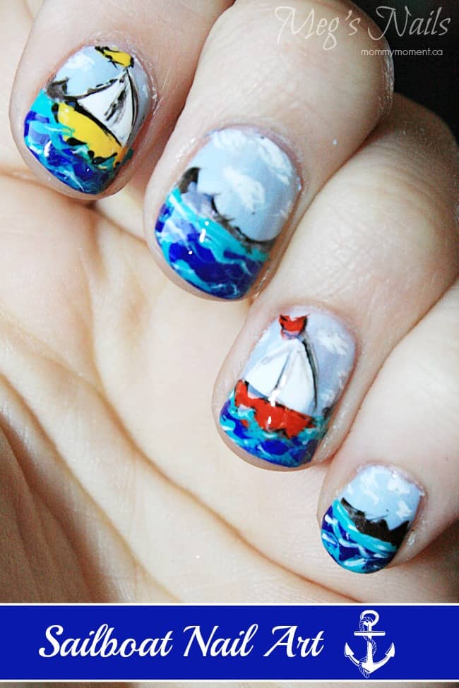 Sailboat Nail Art