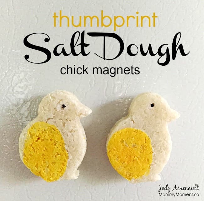 Thumbprint Salt Dough Magnets - Mommy Moment