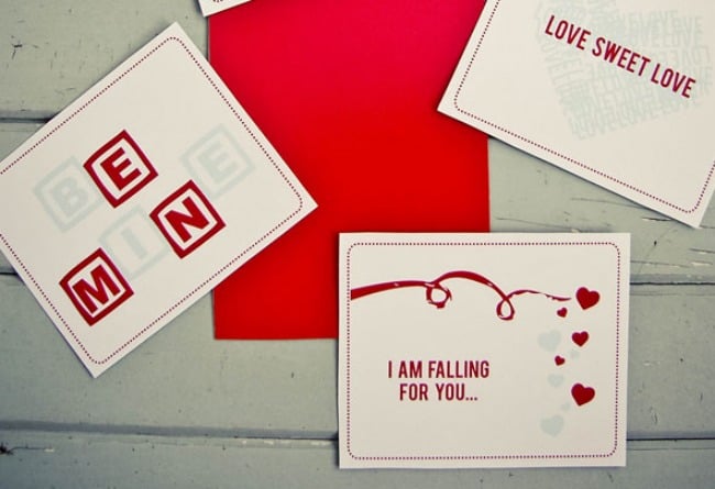 free valentine card printables
