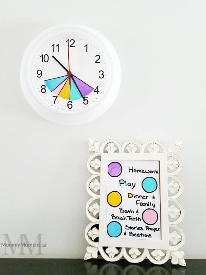 HELP YOUR CHILD FOCUS WITH AN AFTER SCHOOL ROUTINE CLOCK - Mommy Moment