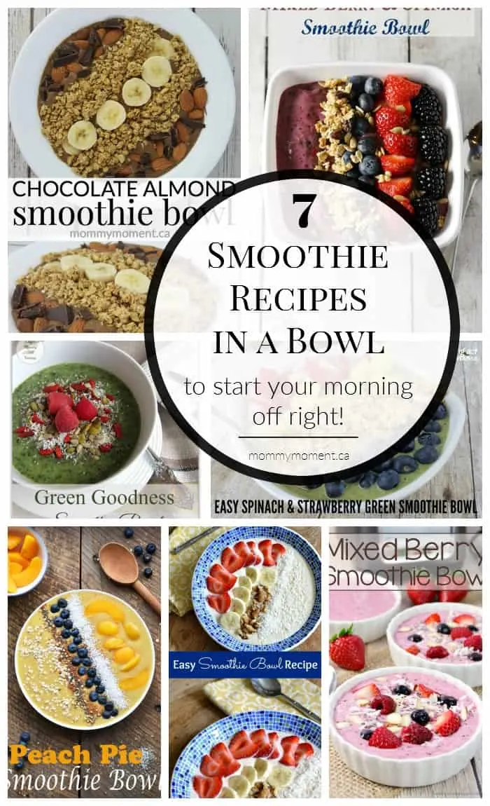 Smoothie Recipes in a bowl