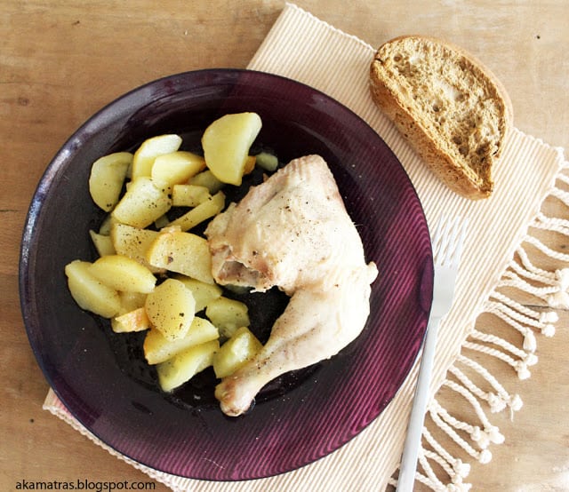 healthy oven baked chicken with potatoes
