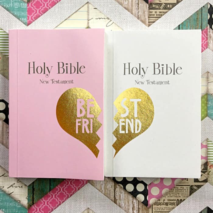 Friendship necklaces were all the rage while I was growing up. This BFF Bible makes a great DIY friendship gift!
