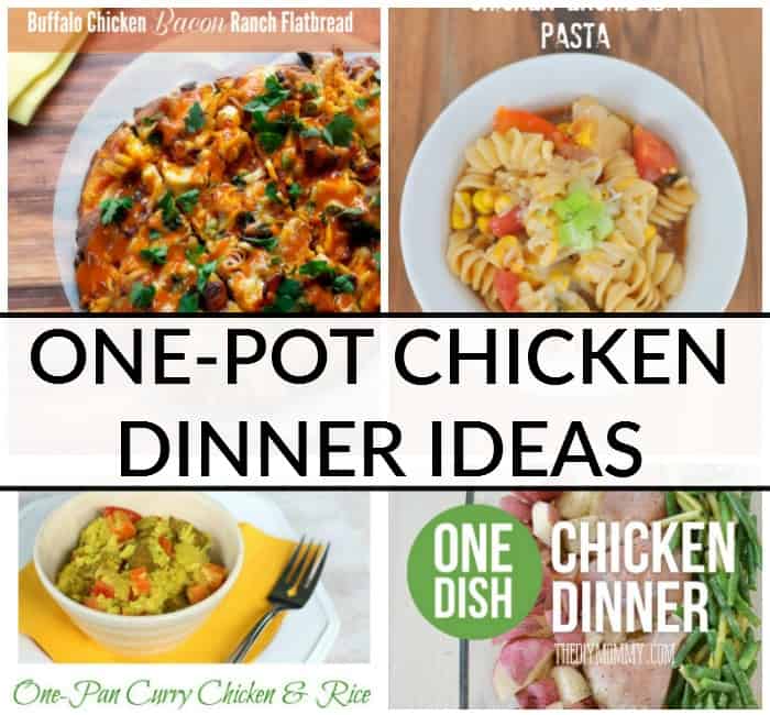 These 10 ONE POT CHICKEN DINNER IDEAS are perfect for those looking for a declicious meal and easy clean up!
