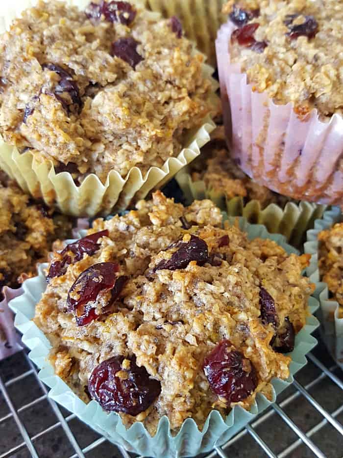These ORANGE CRANBERRY MUFFINS are full of energy and are the perfect way to begin your morning or pack in your kids’ lunches!