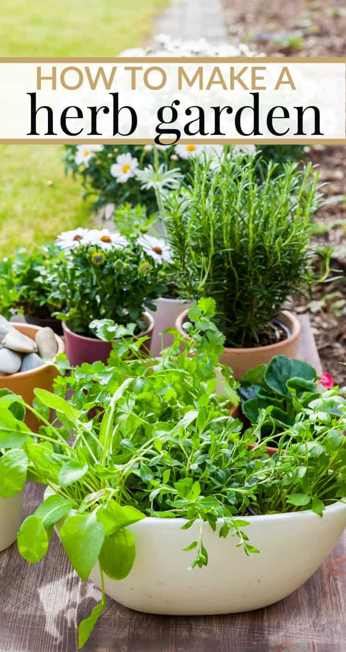 How to make a herb garden. Tips for whether you want to grow your herbs in your yard or in the house. 