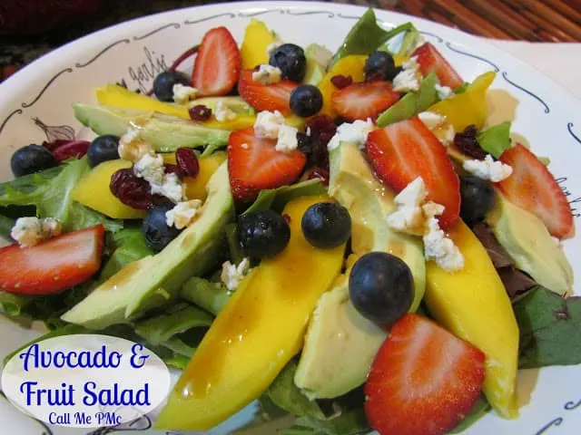 avocado and fruit salad