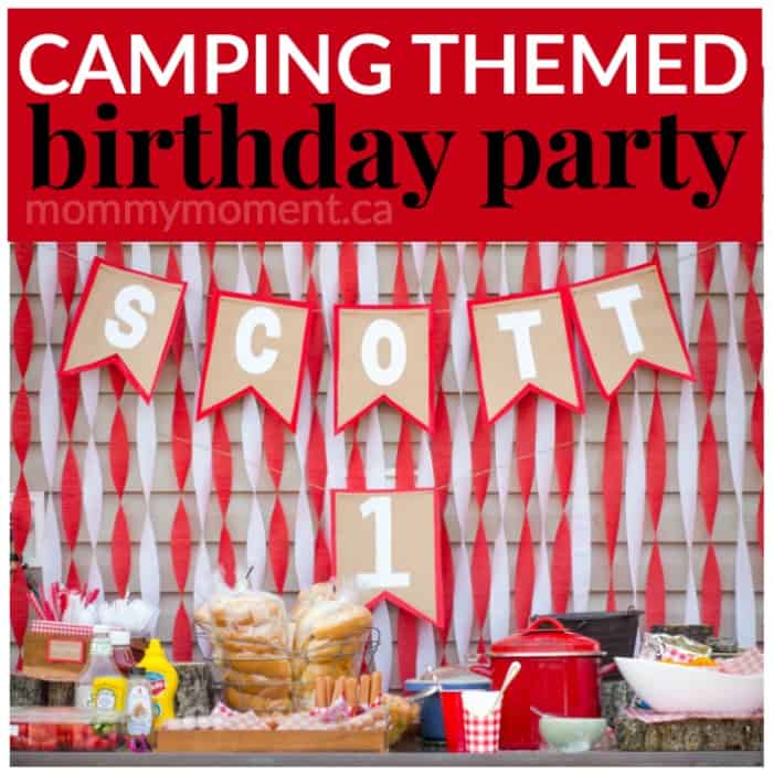 camping birthday party theme