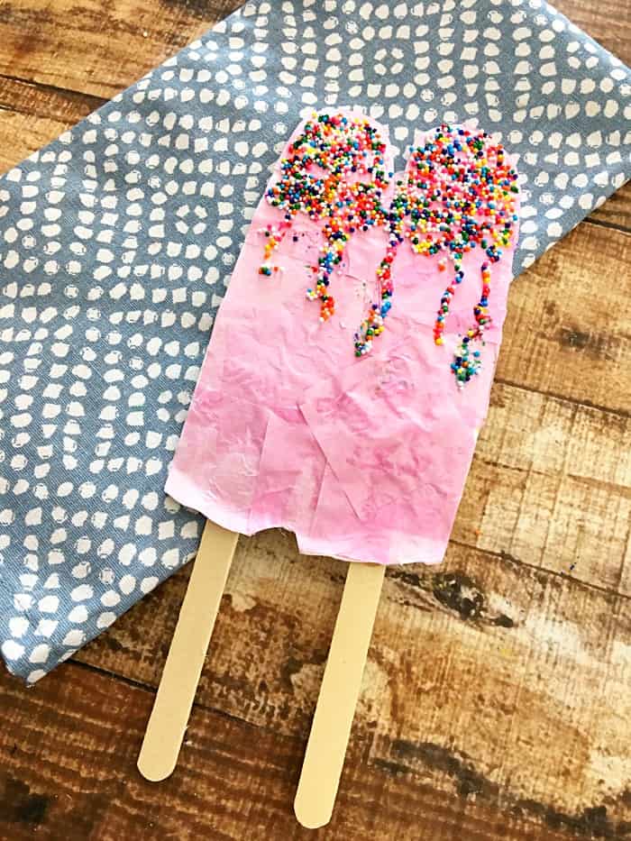 Paper Plate Popsicle Craft