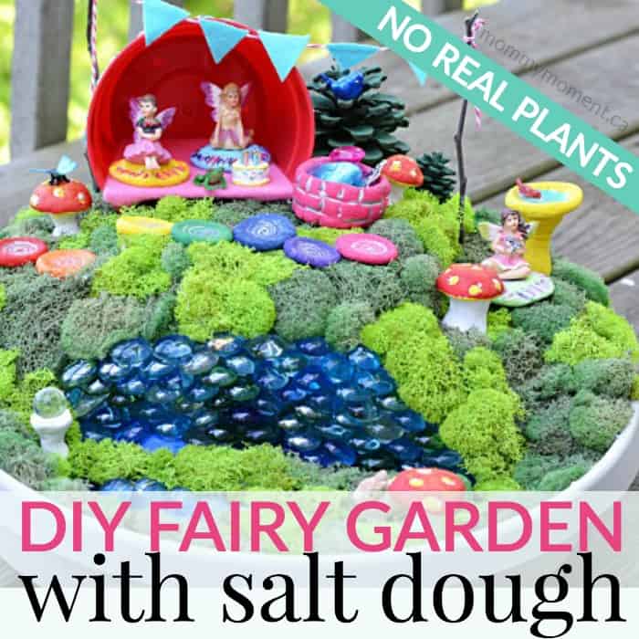 salt dough fairy garden