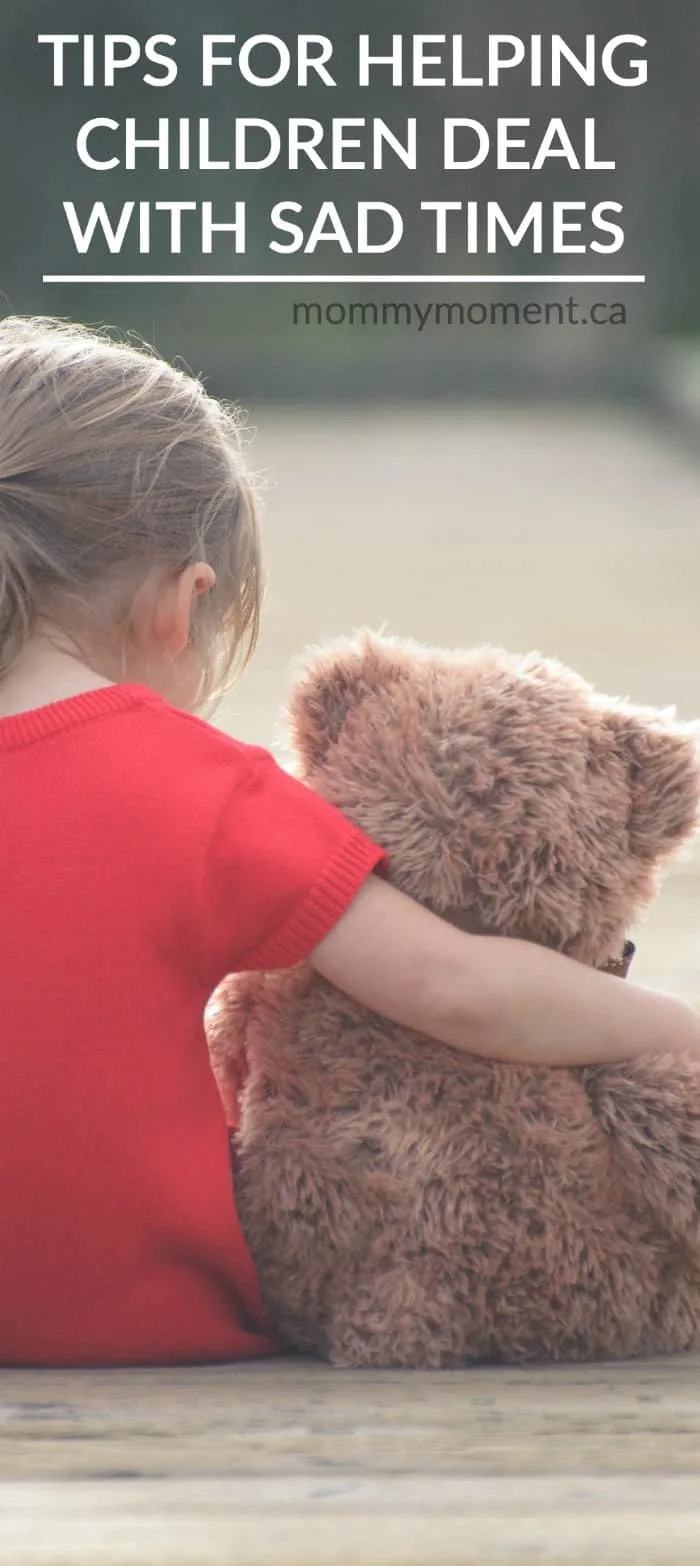 tips for helping children deal with hard times. Loss of pet, friend moving away, divorce...