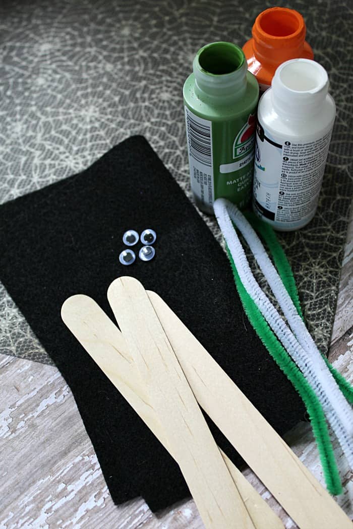 Halloween Stick Puppet supplies