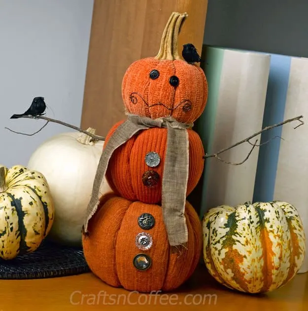 diy-pumpkin-snowman
