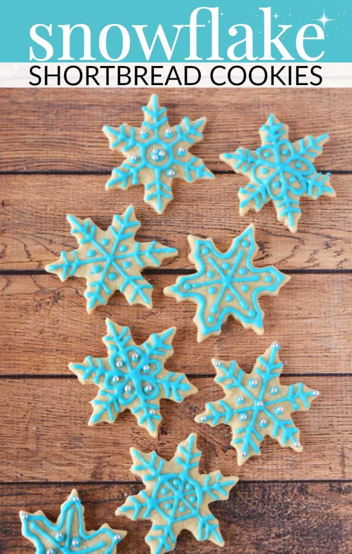 Snowflake shortbread