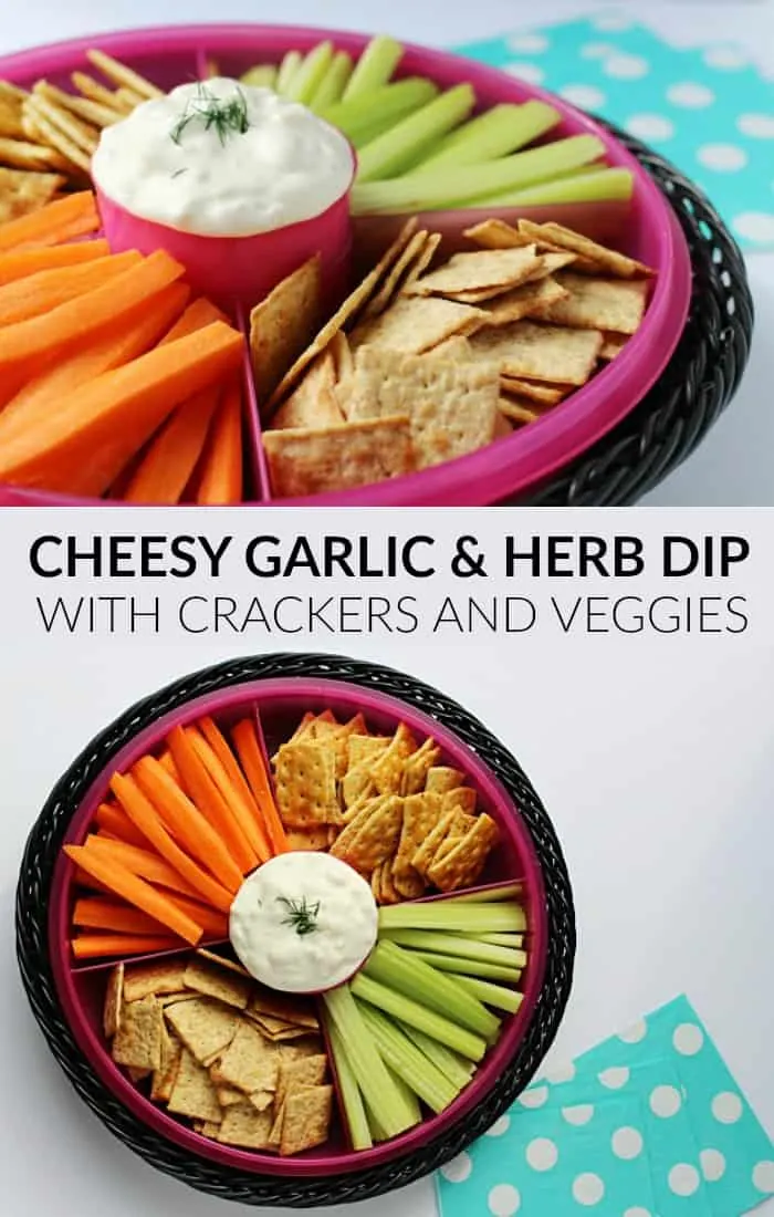 cheesy garlic herb dip