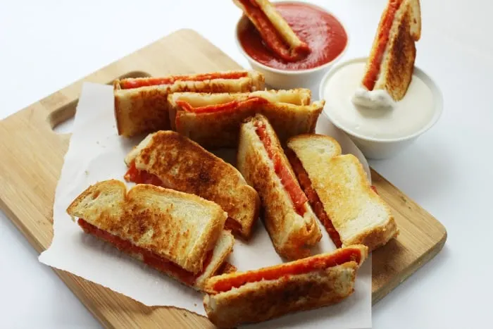 Pizza Grilled Cheese Sandwich Dippers