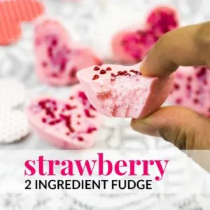 STRAWBERRY 2 INGREDIENT FUDGE