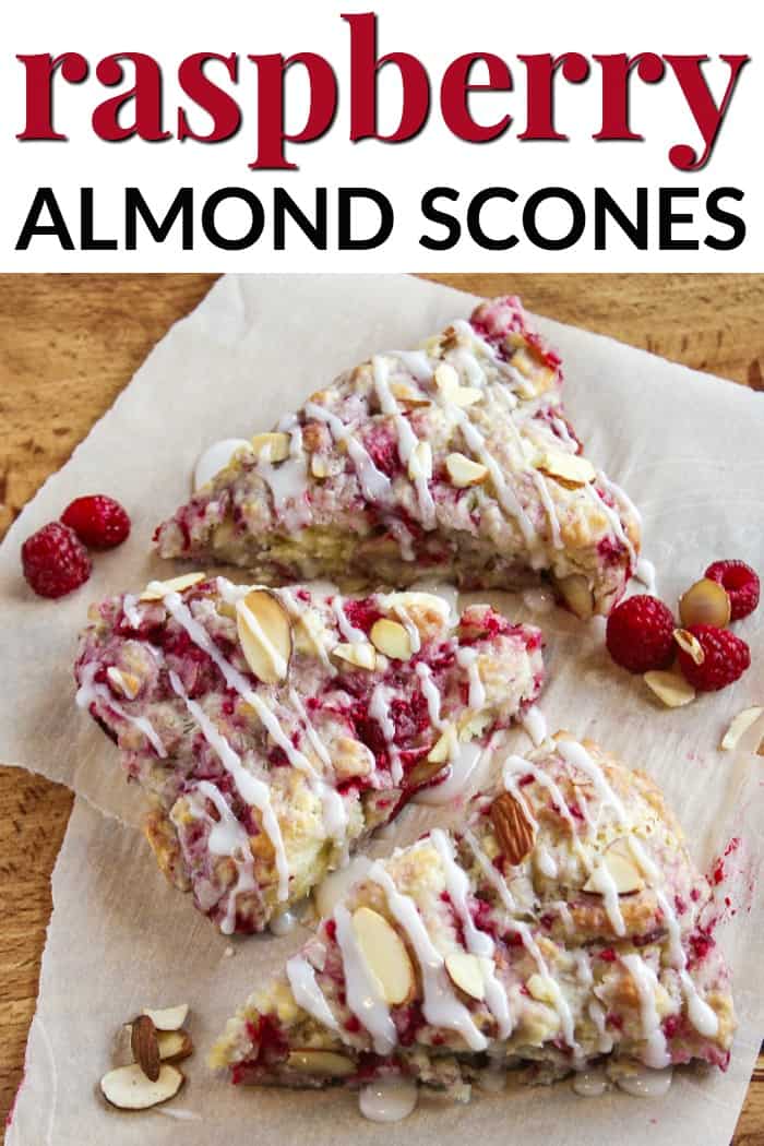 raspberry almond scones