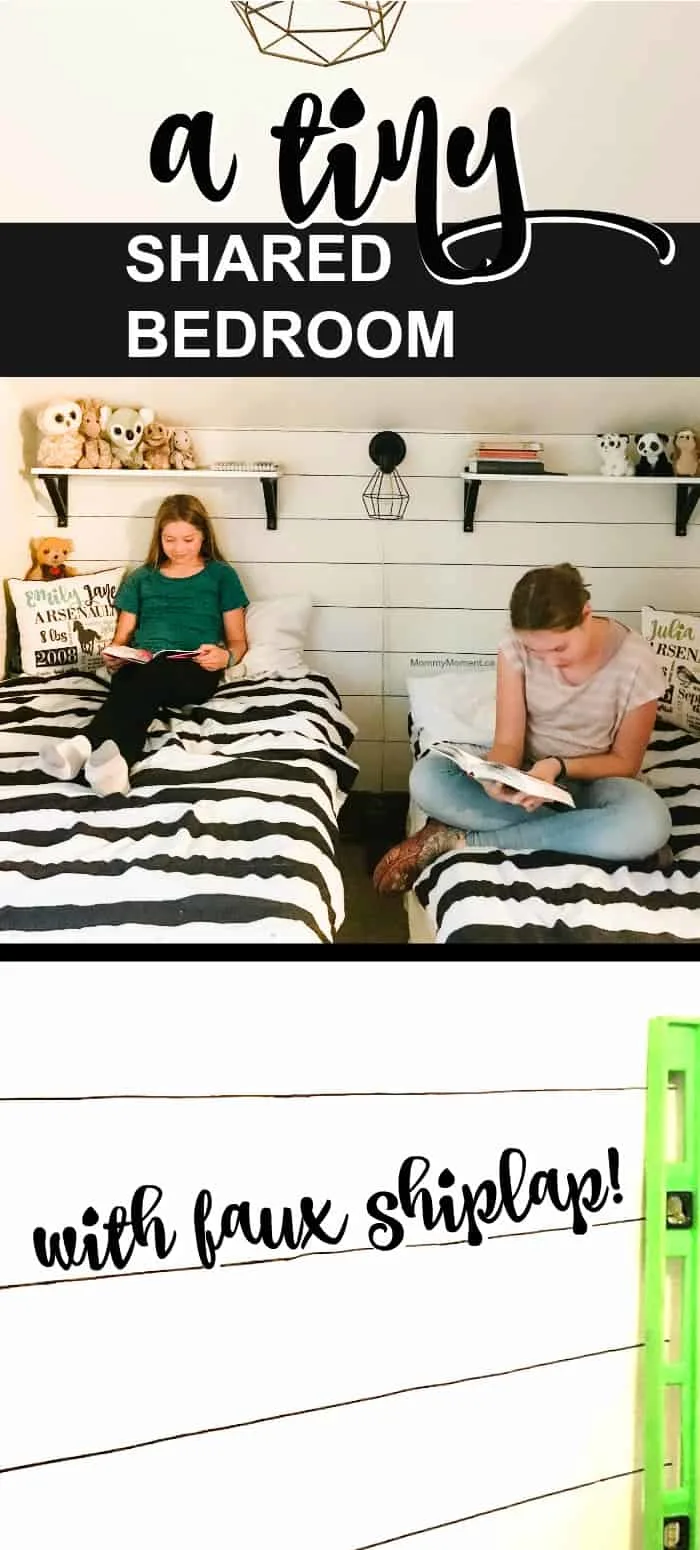 tiny shared bedroom makeover
