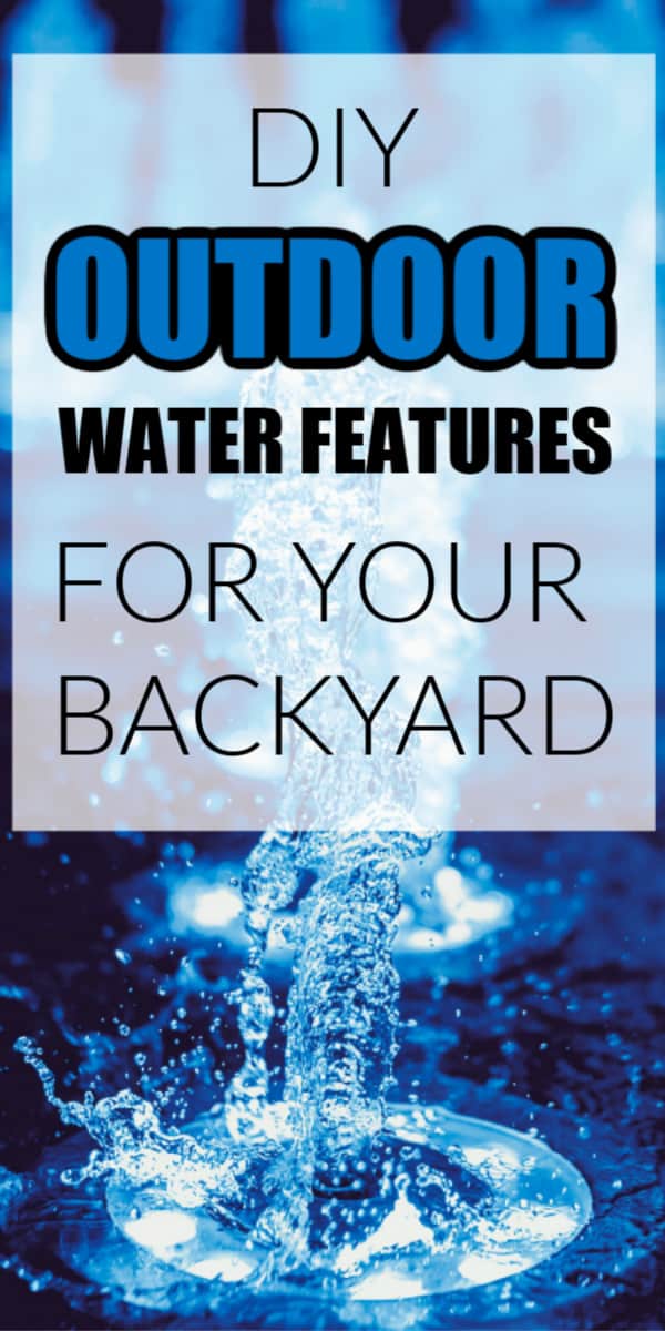 outdoor water features